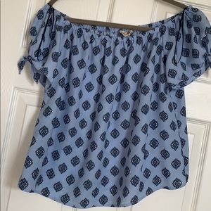 elastic off the shoulder top